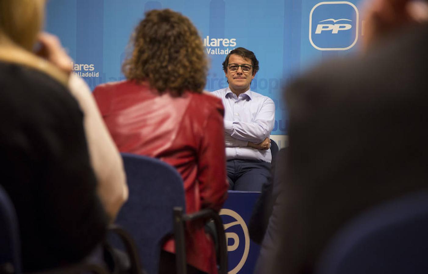 Acto de Alfonso Fernández Mañueco con afiliados en Valladolid