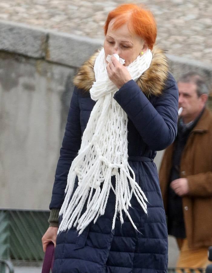 Jornada de frío invernal y nieve en Segovia