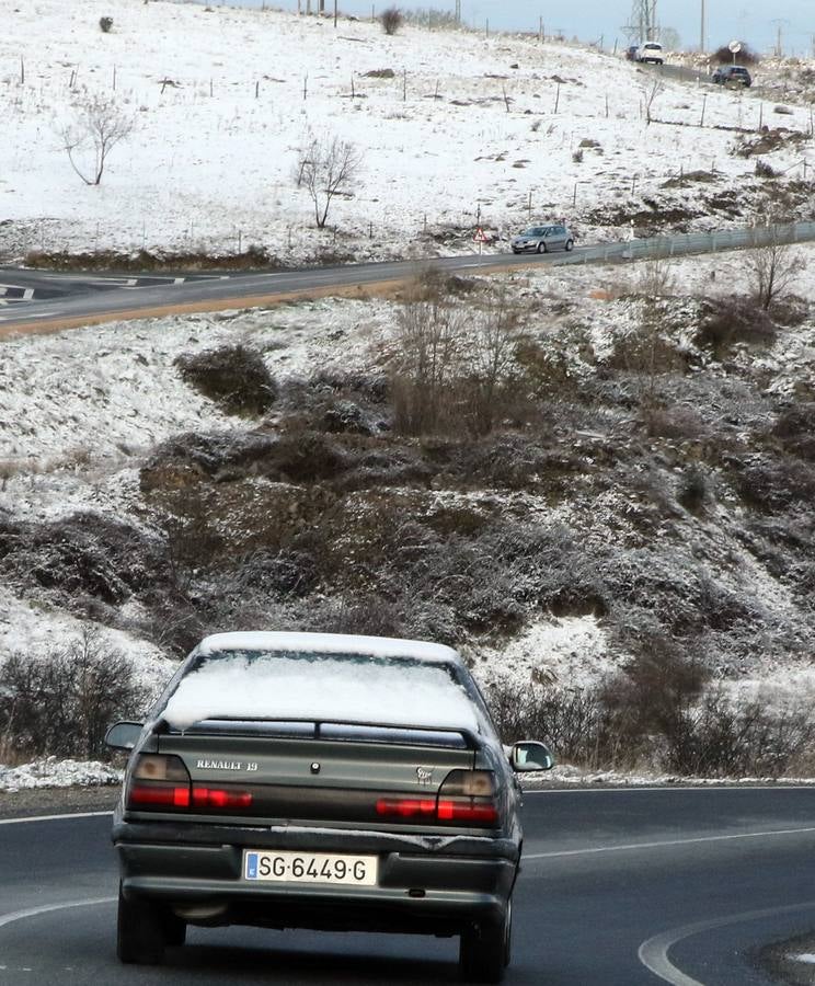 Jornada de frío invernal y nieve en Segovia
