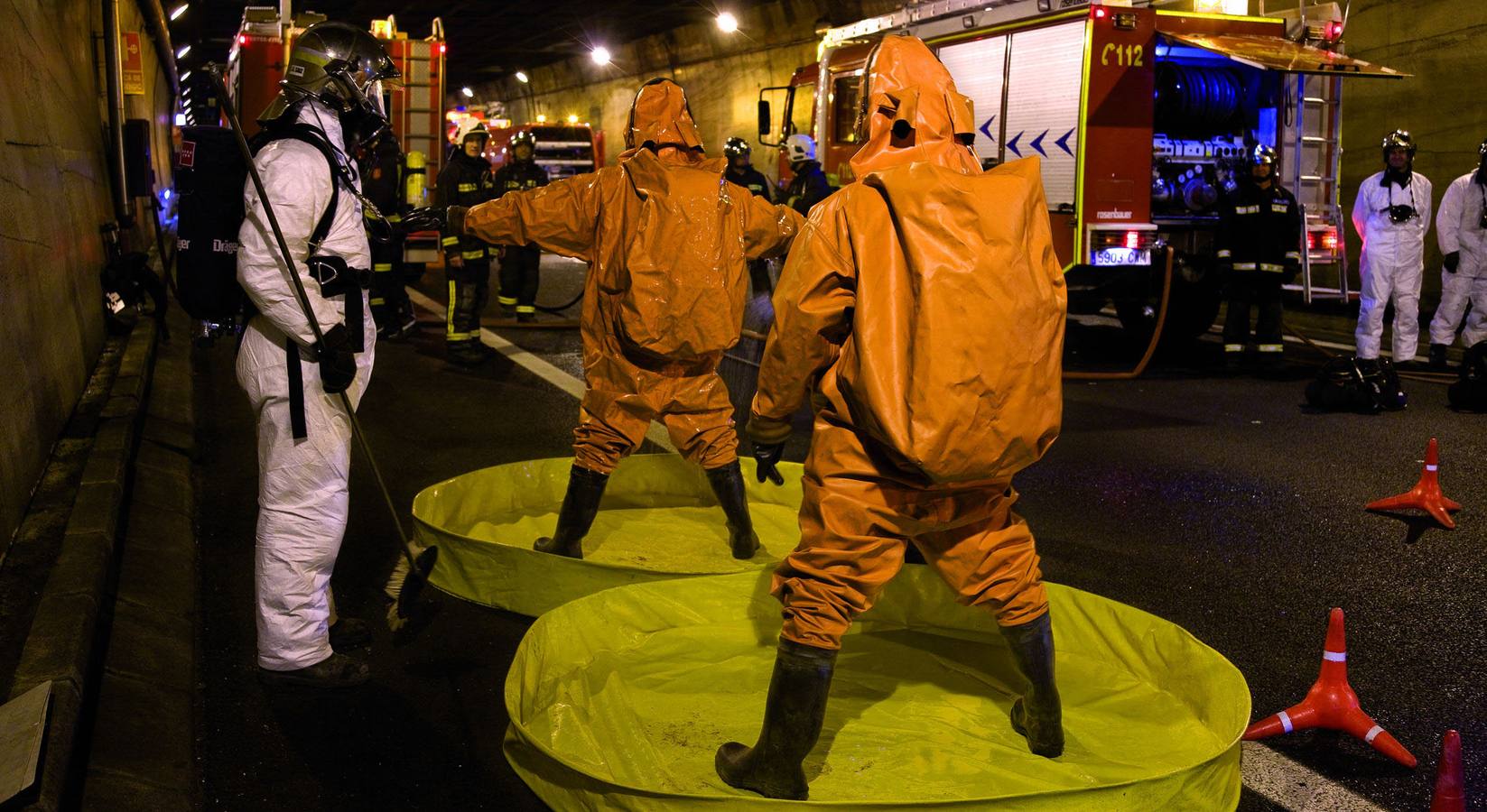 Imágenes de la construcción de los túneles de Guadarrama