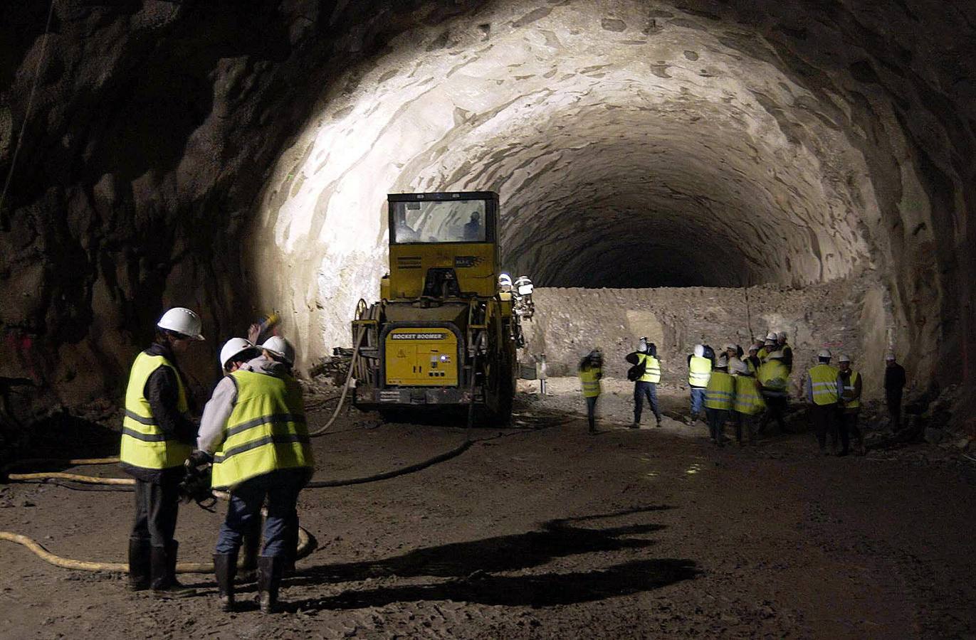 Imágenes de la construcción de los túneles de Guadarrama