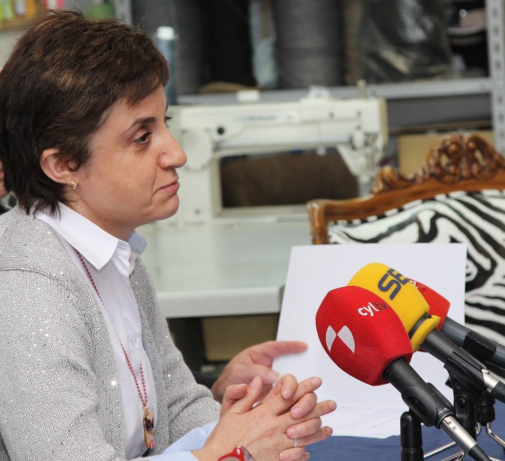 Taller de tapicería de la Fundación Valora2 de Palencia