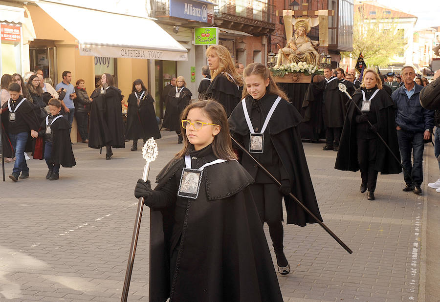 Procesión por la celebración del 450 aniversario de la Archicofradía de las Angustias en Medina