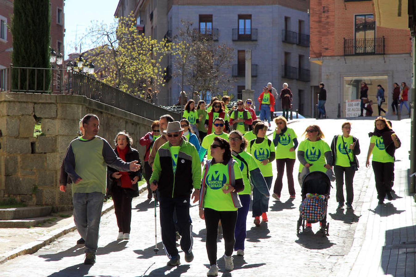 Marcha cofrade en Segovia