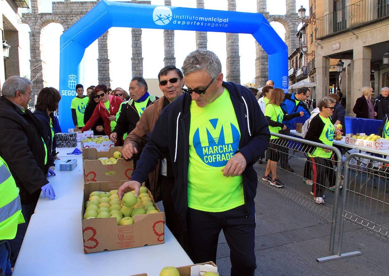 Marcha cofrade en Segovia