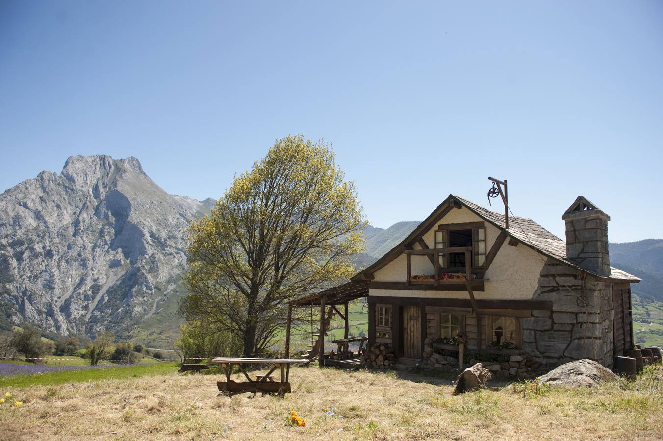 Rodaje de la película de Heidi en Liébana