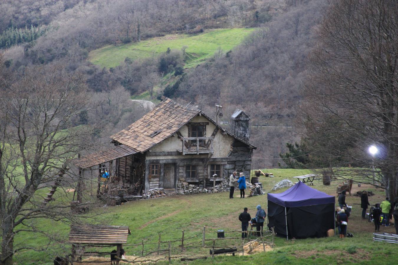 Rodaje de la película de Heidi en Liébana