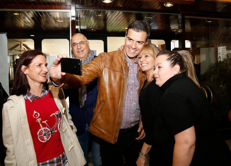 Pedro Sánchez hace campaña en Palencia para las primarias socialistas
