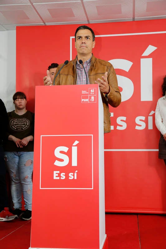 Pedro Sánchez hace campaña en Palencia para las primarias socialistas