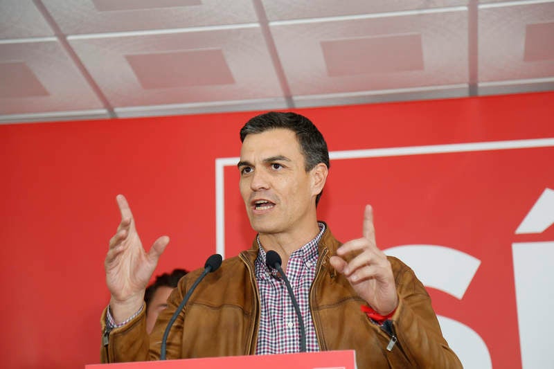 Pedro Sánchez hace campaña en Palencia para las primarias socialistas