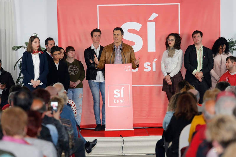 Pedro Sánchez hace campaña en Palencia para las primarias socialistas