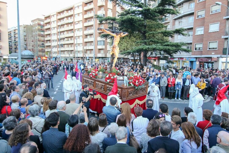 Procesión de Nuestro Padre Jesús del Perdón y acto de indulto al preso en Salamanca