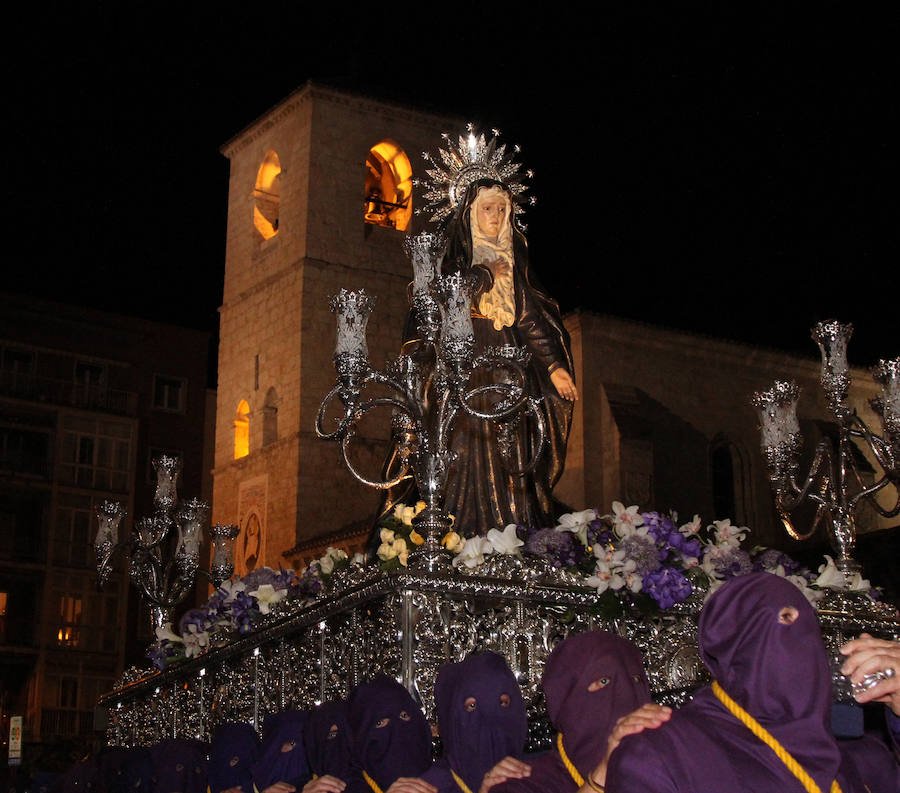 Procesión de la Virgen de la Soledad en Palencia