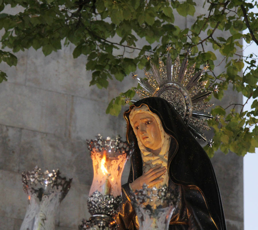 Procesión de la Virgen de la Soledad en Palencia