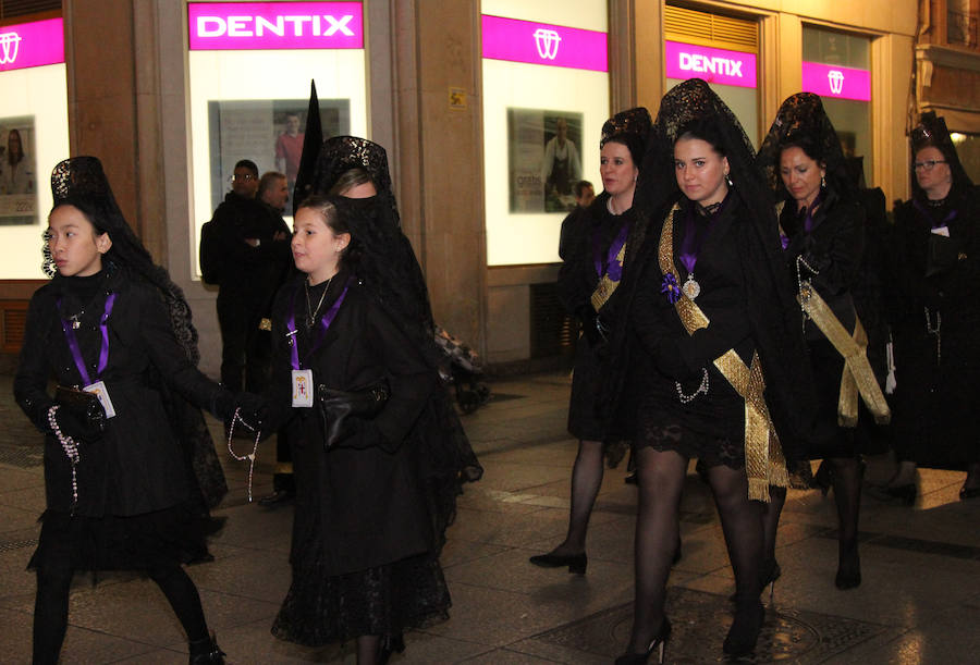 Procesión de la Virgen de la Soledad en Palencia