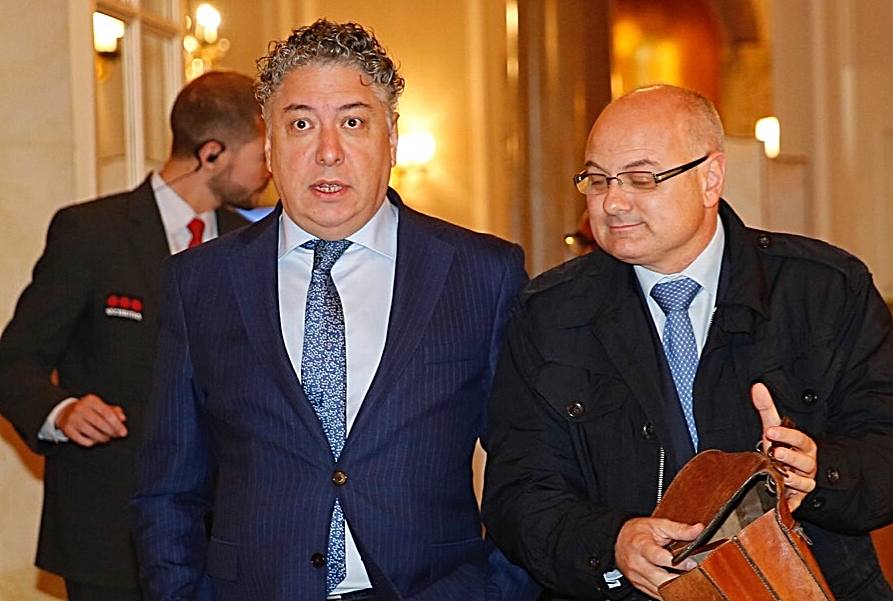 El secretario de Estado de la Seguridad Social, Tomás Burgos, y el subdelegado del Gobierno en Valladolid, Luis Antonio Gómez.