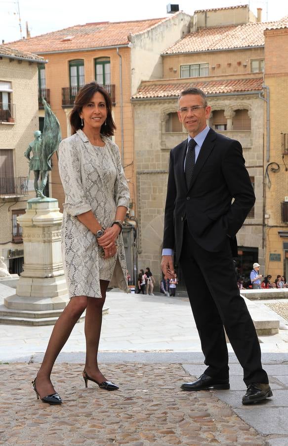 La magistrada de la Audiencia de Madrid, María Felisa Herrero, y el presidente de la Audiencia de Segovia, Ignacio Pando, en el V Ciclo de Justicia de El Norte de Castilla-Santander