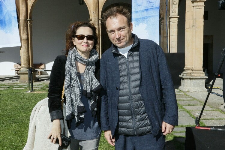 Miquel Barceló realiza una performance en el Colegio Arzobispo Fonseca de Salamanca