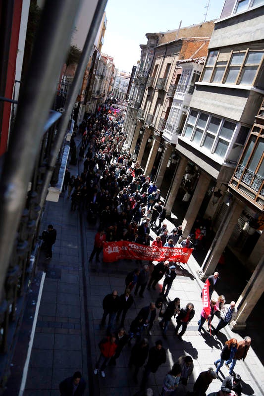 Manifestación del Primero de Mayo en Palencia
