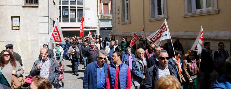 Manifestación del Primero de Mayo en Palencia