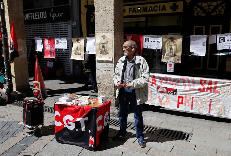 Manifestación del Primero de Mayo en Palencia