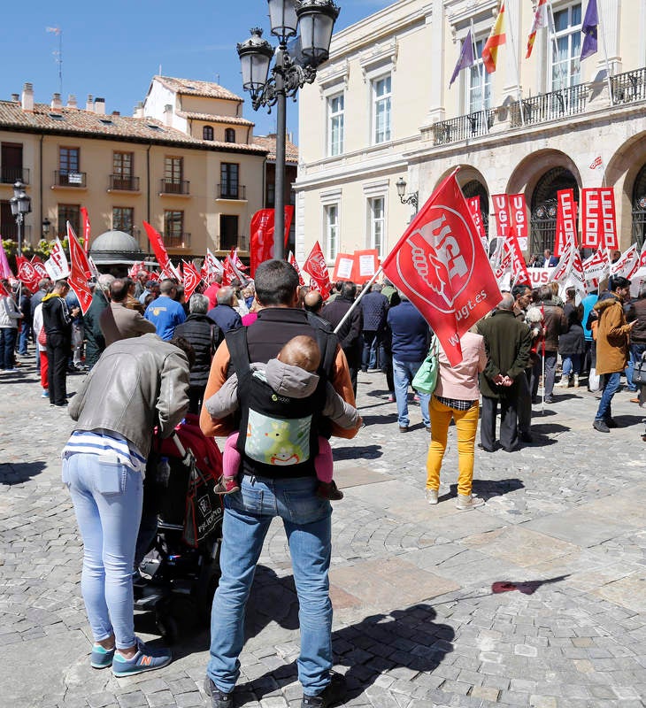 Manifestación del Primero de Mayo en Palencia