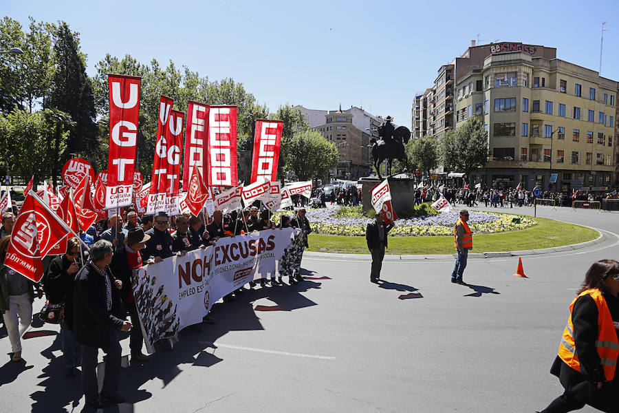 Manifestación del Primero de Mayo en Salamanca