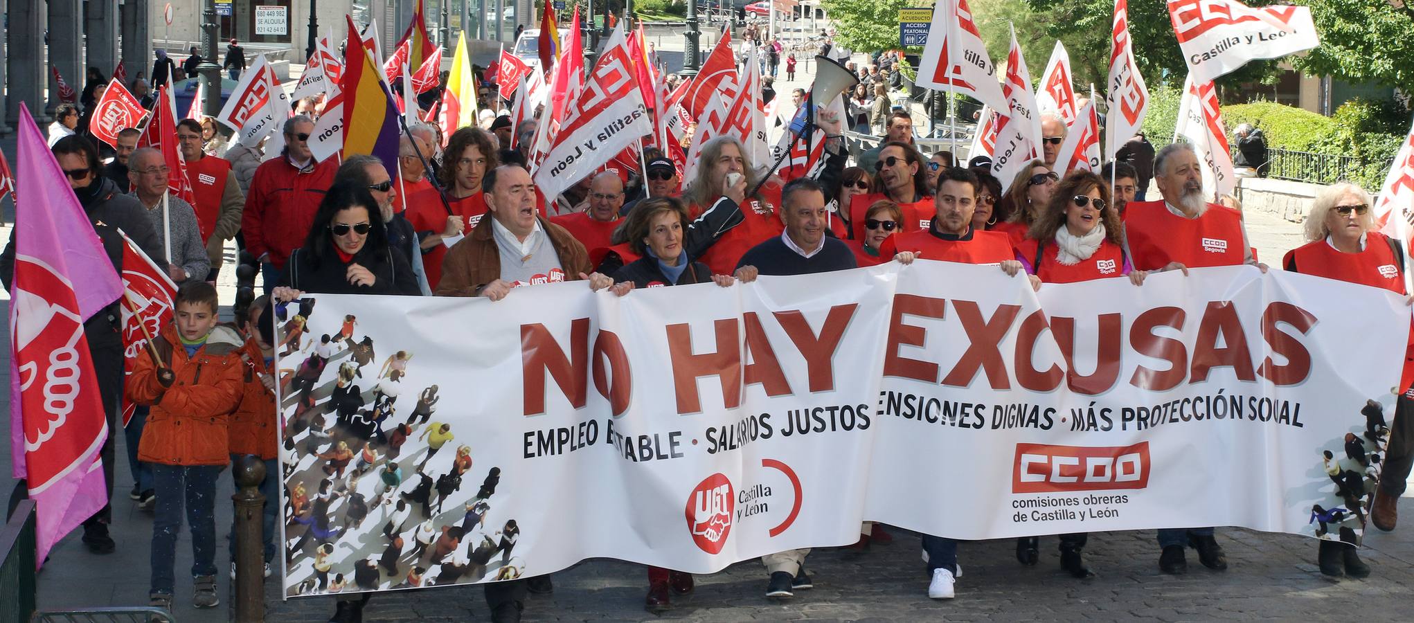 Manifestación del Primero de Mayo en Segovia