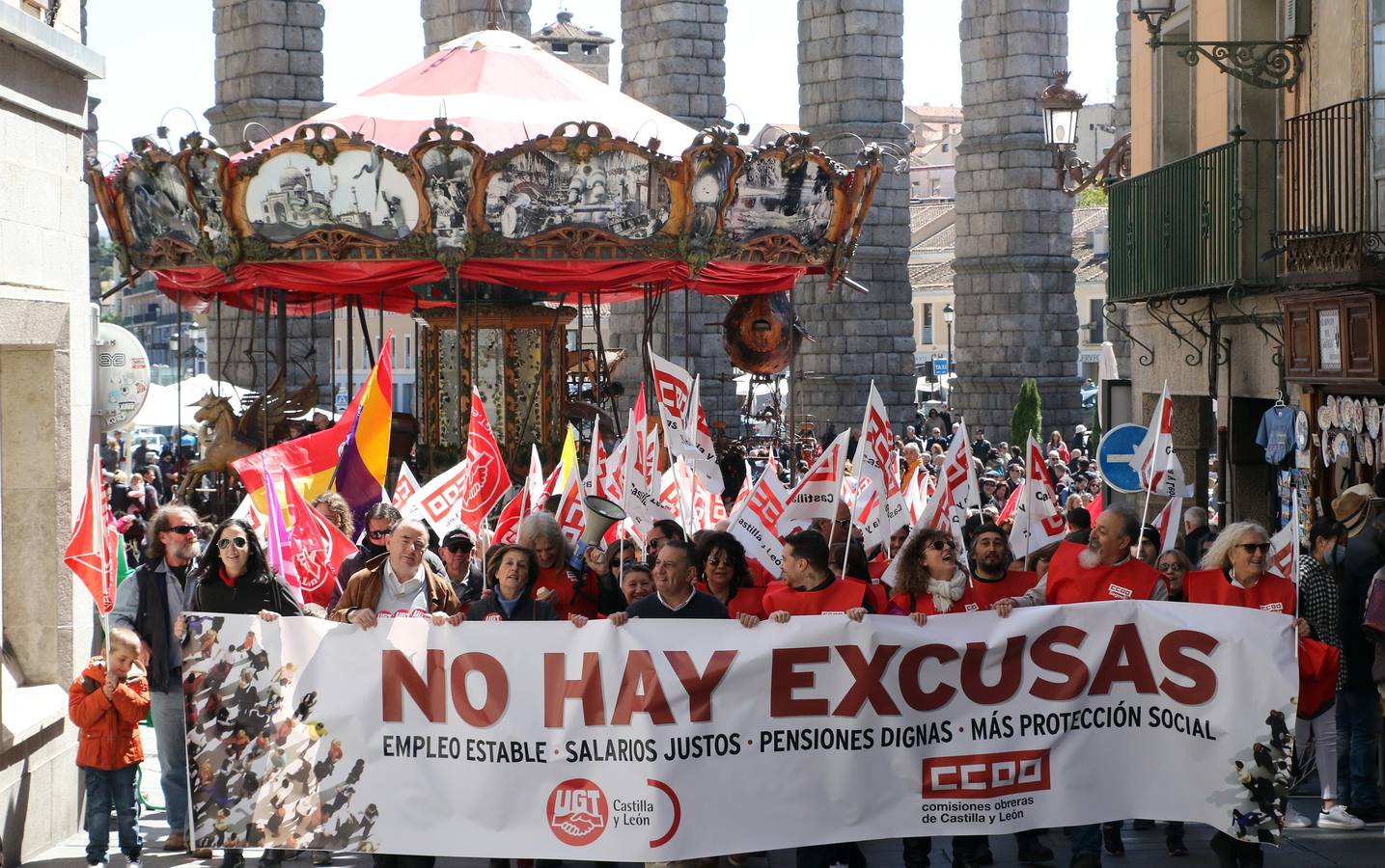 Manifestación del Primero de Mayo en Segovia