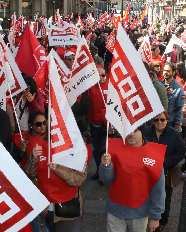 Manifestación del Primero de Mayo en Segovia