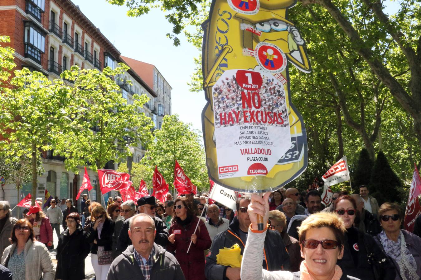 Manifestación del Primero de Mayo en Valladolid