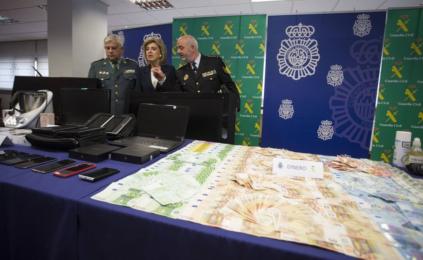 Material incautado en la operación &#039;Bemetas&#039; a la &#039;banda del BMW&#039;