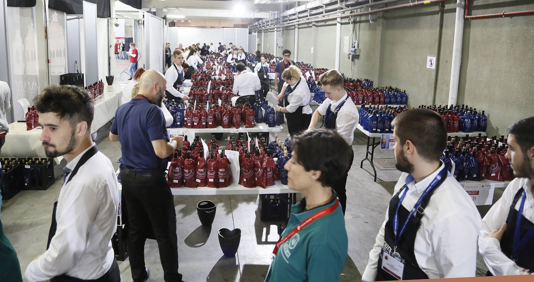 Arrancan en la Feria Internacional de Valladolid las catas a ciegas del Concurso Mundial de Bruselas