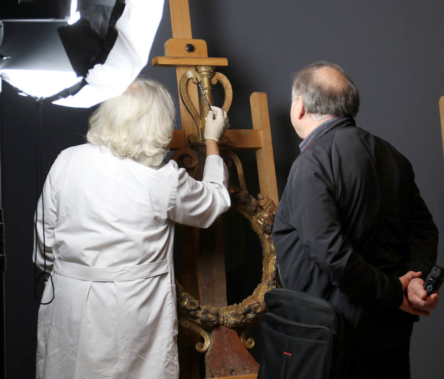 Preparativos en el Museo de Escultura para una gran exposición de Berruguete