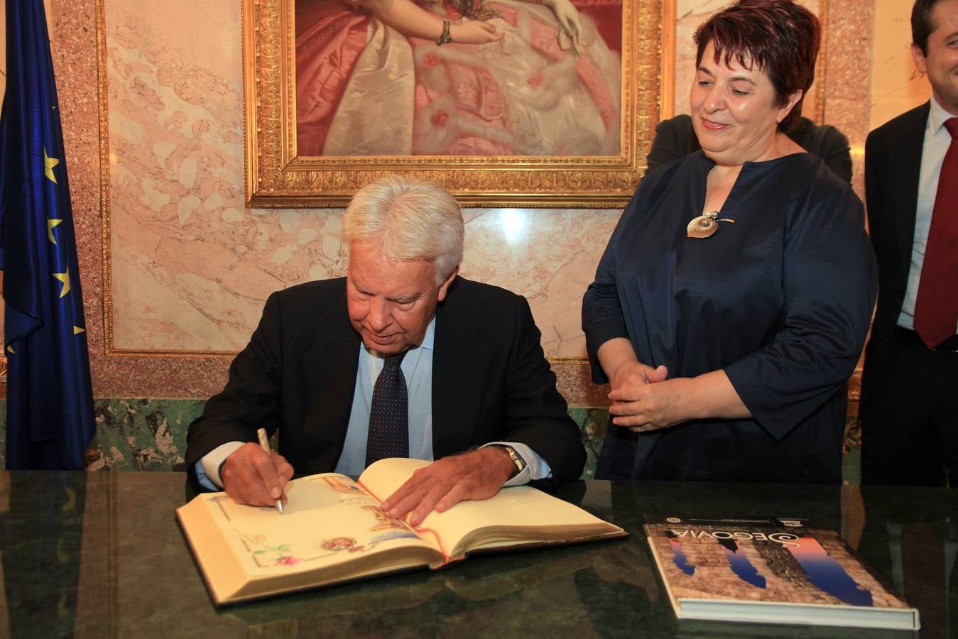 Felipe González visita Segovia