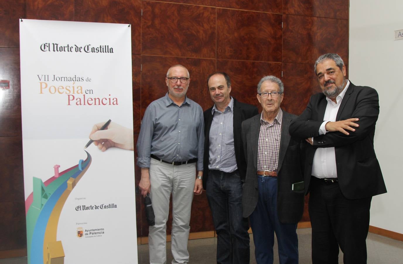 Fermín Herreros, en los VII Encuentros con la Poesía de El Norte de Castilla en Palencia