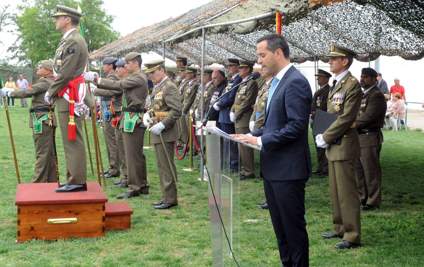 Jura de bandera de civiles en Serrada (Valladolid)