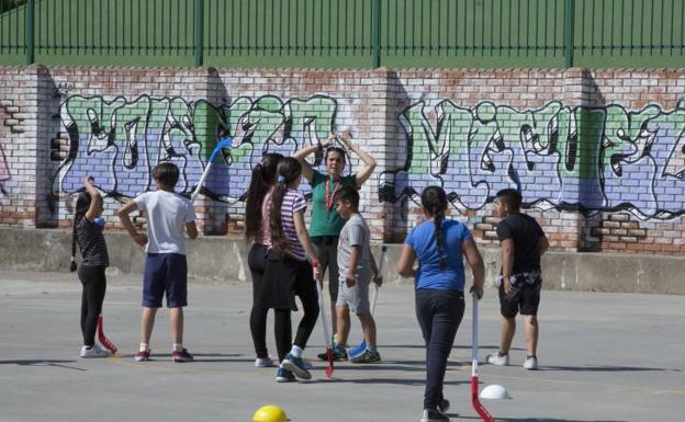 Alumnos en un centro educativo de Valladolid.