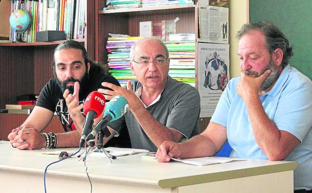 Bashar Haousheh,Fernando Aparicio y Javier Castro, en la rueda de prensa celebrada ayer 