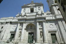 Fachada de la catedral de Valladolid. 