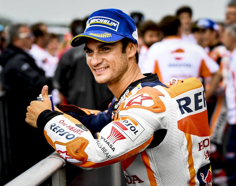 Dani Pedrosa firmó el segundo puesto en MotoGP. 