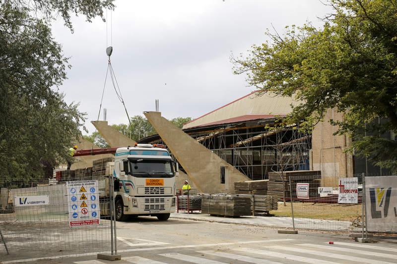 Cómo van las obras en el pabellón de deportes