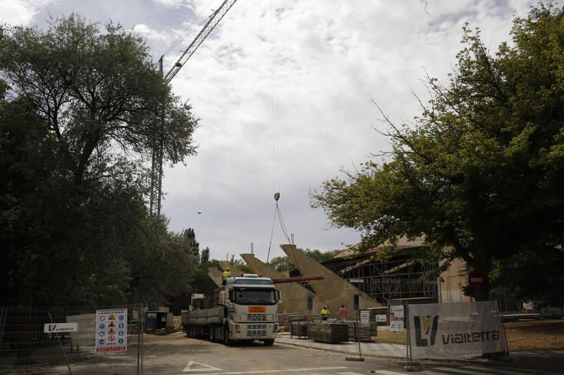 Cómo van las obras en el pabellón de deportes