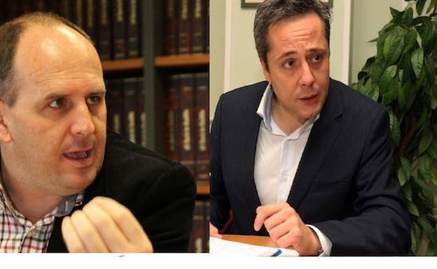 A la derecha, José Luis Aceves, y junto a él, José Bayón. 