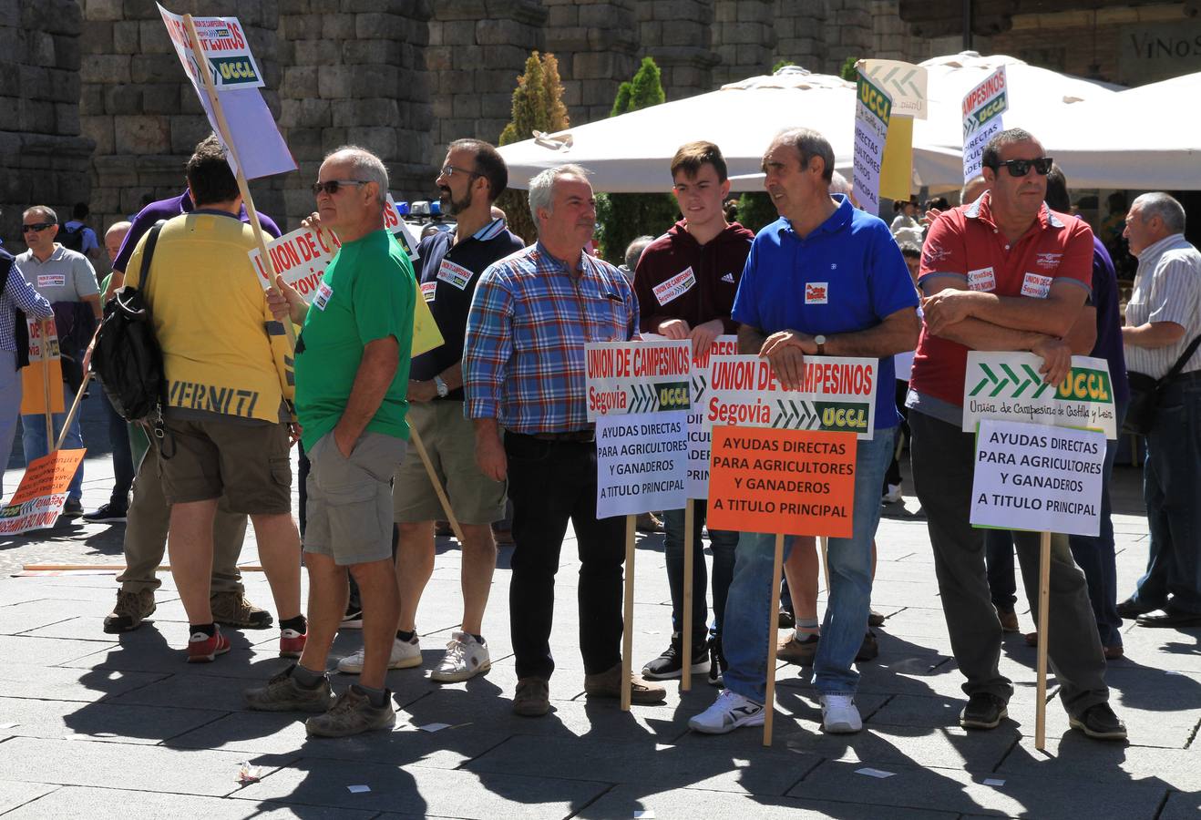 Protesta de ganaderos en Segovia