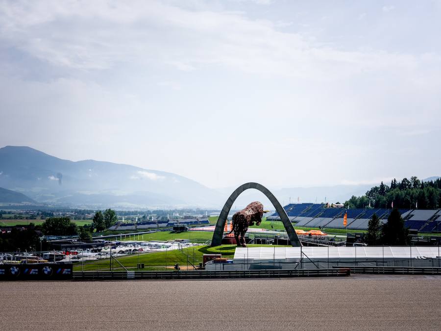 Una escultura preside el circuito de Austria.