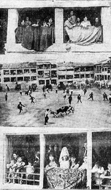Imágenes de las fiestas de Peñafiel publicadas en El Norte de Castilla del 19 de agosto de 1927. 