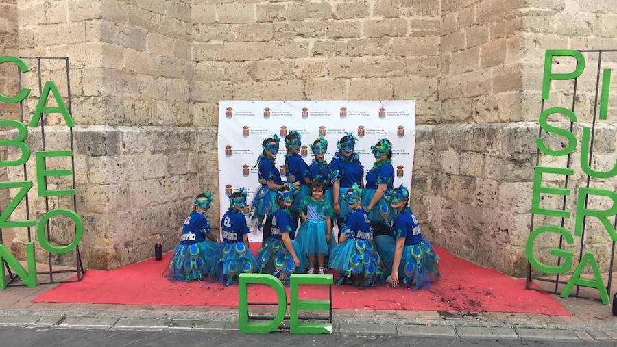 Disfraces en el comienzo de las fiestas de Cabezón de Pisuerga