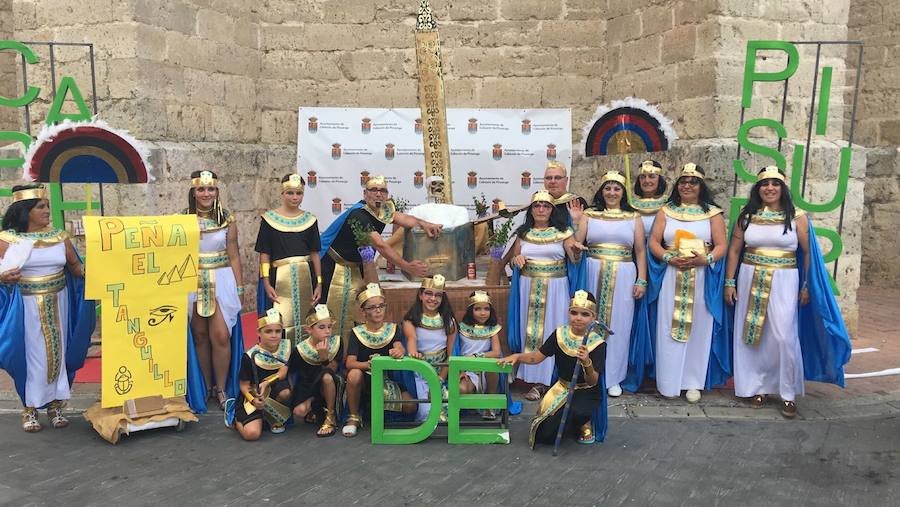 Disfraces en el comienzo de las fiestas de Cabezón de Pisuerga