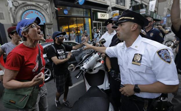 Protestas en Nueva York.